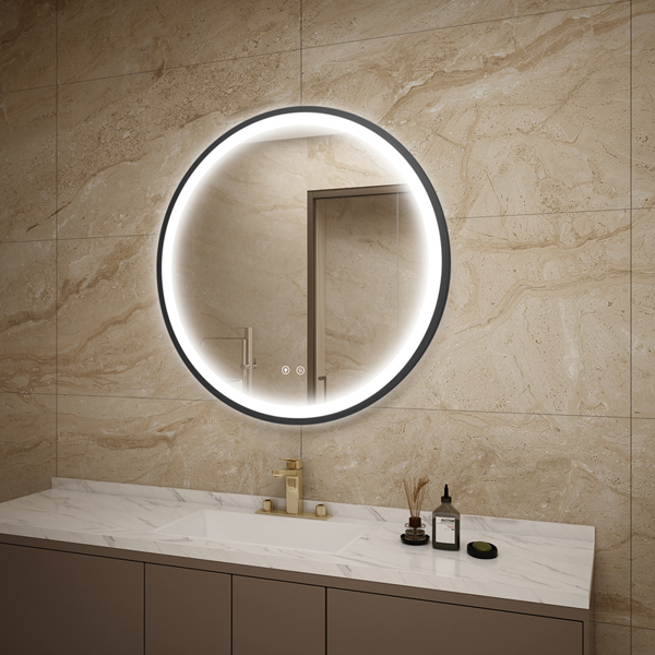 Frameless LED mirrors have an elegant appearance