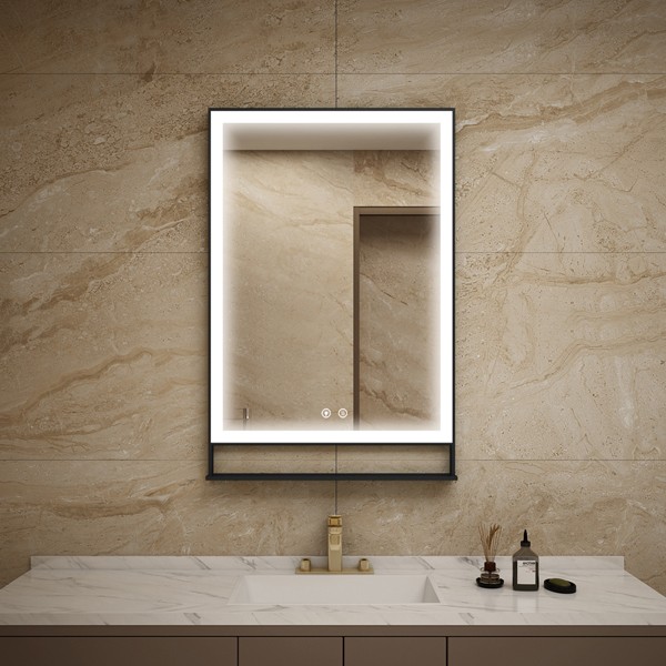 Bathroom lighted mirror