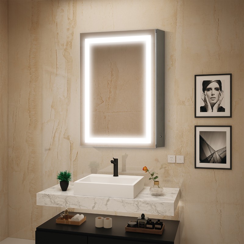 Bathroom medicine cabinet mirror