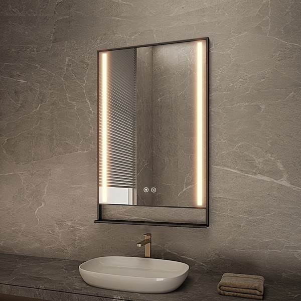 LED lighted makeup mirror