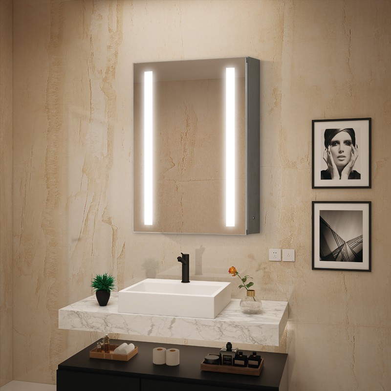 Bathroom light mirror cabinet