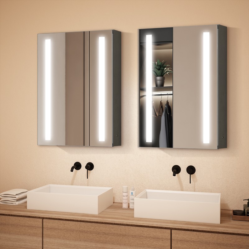 Bathroom light mirror cabinet