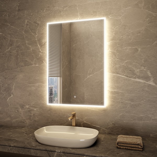 Led bathroom mirror