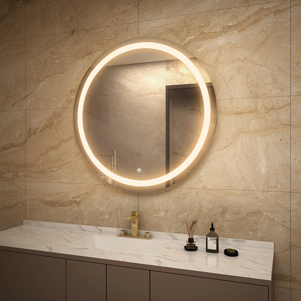 Round LED mirror