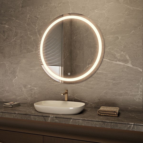 Round LED mirror