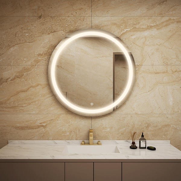 Round LED mirror