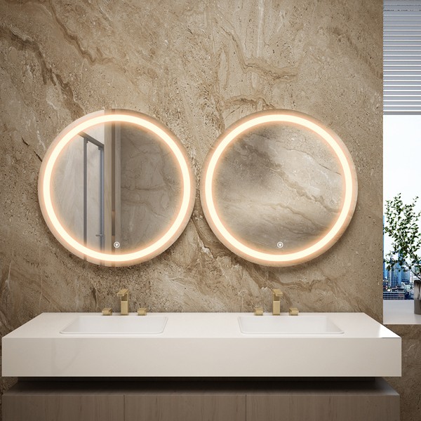 Round LED mirror